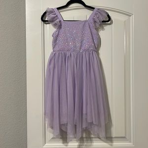 Purple cat & jack girls dress size 7/8